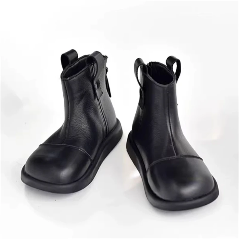 Zapatos para niños, botines de cuero genuino Chelsea informales para otoño e invierno, botas de montar de piel de vaca a la moda para bebés y niñas