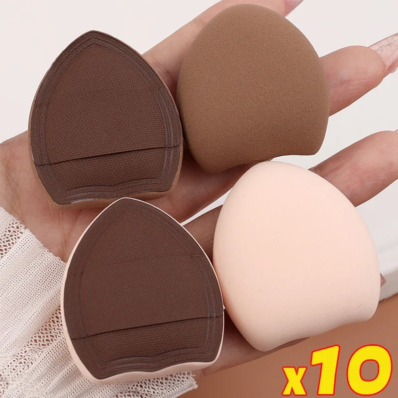 Finger Cosmetic Puff 10pcs Soft Air Cushion Concealer Foundation Mini Detail Makeup Sponge Puff Set Professional Beauty Tools