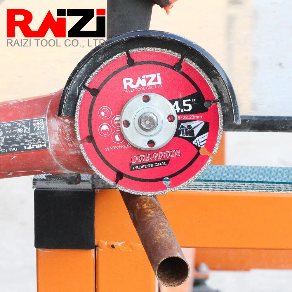 Raizi 75/115/125 MM Diamond Cutting Wheel For Metal Cut Off Wheel On Rebar Steel Iron INOX Diamond Metal Cut Disc Blade