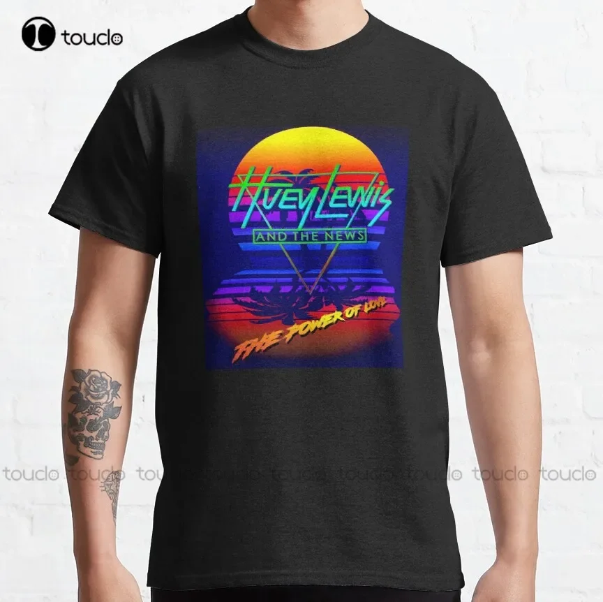 Huey Lewis The Power Of Love Retro 80S Synthwave  Back To The Future Classic T-Shirt Beer Shirts For Women Xs-5Xl Cotton