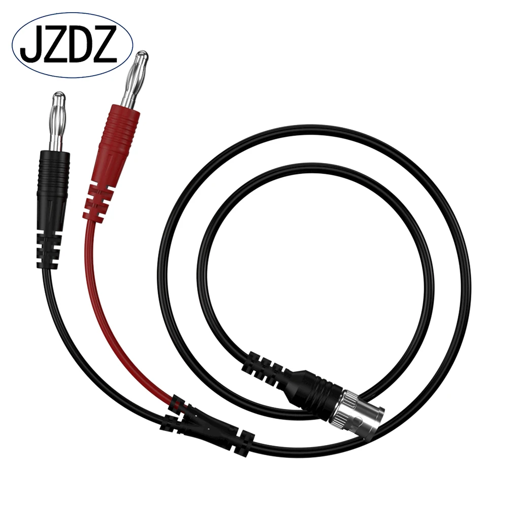 JZDZ Insulated BNC Male to 4mm Banana Plug Low Loss Coaxial Cable Test Lead Connector for Oscilloscope J.70044A