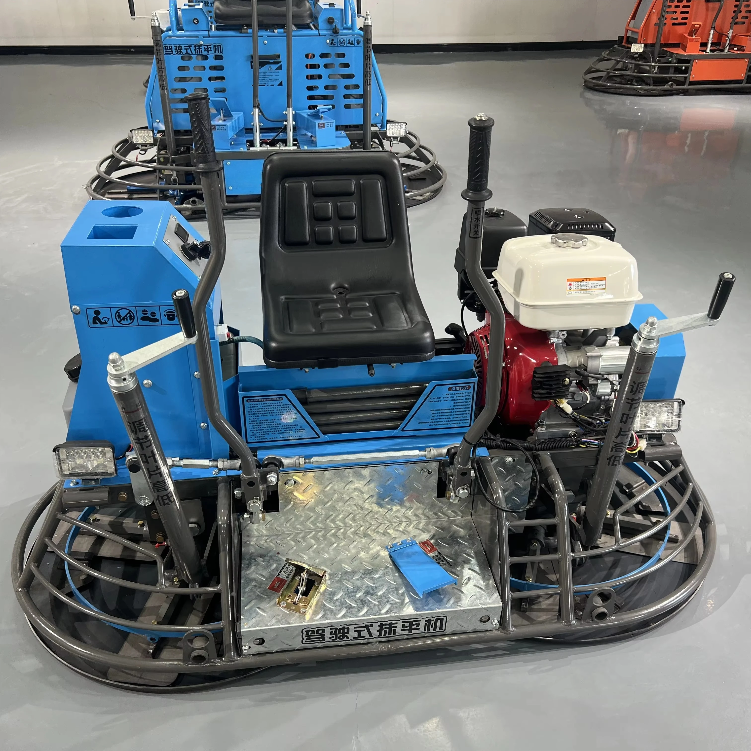 

Dual Blades Ride-on Concrete Trowel Machine 80 Horizontal Diesel/Gasoline Power Trowel with Core Engine Component
