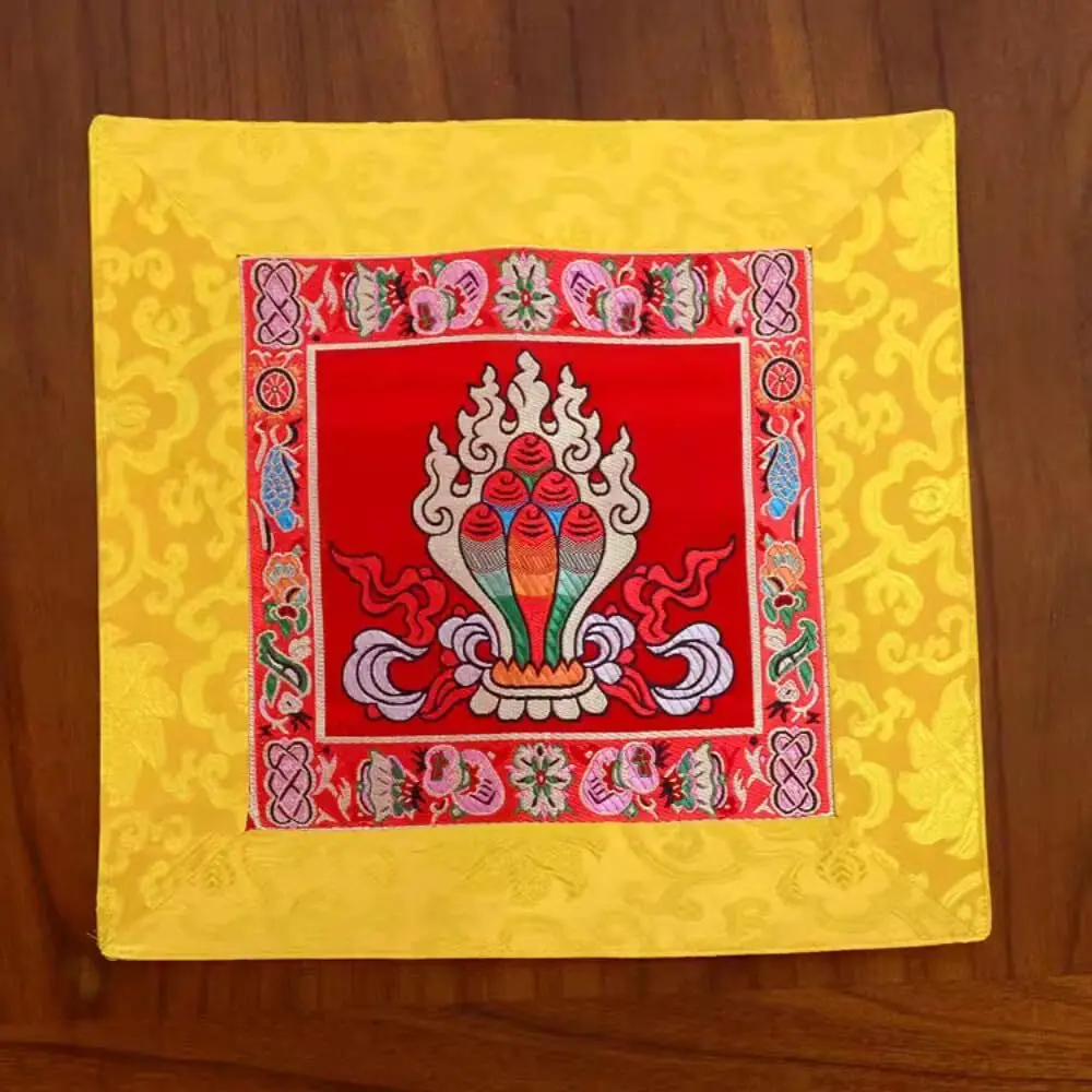 Tibetan Buddhist Temple Table Mats Buddha Statue Cloth Mats Table Cloth