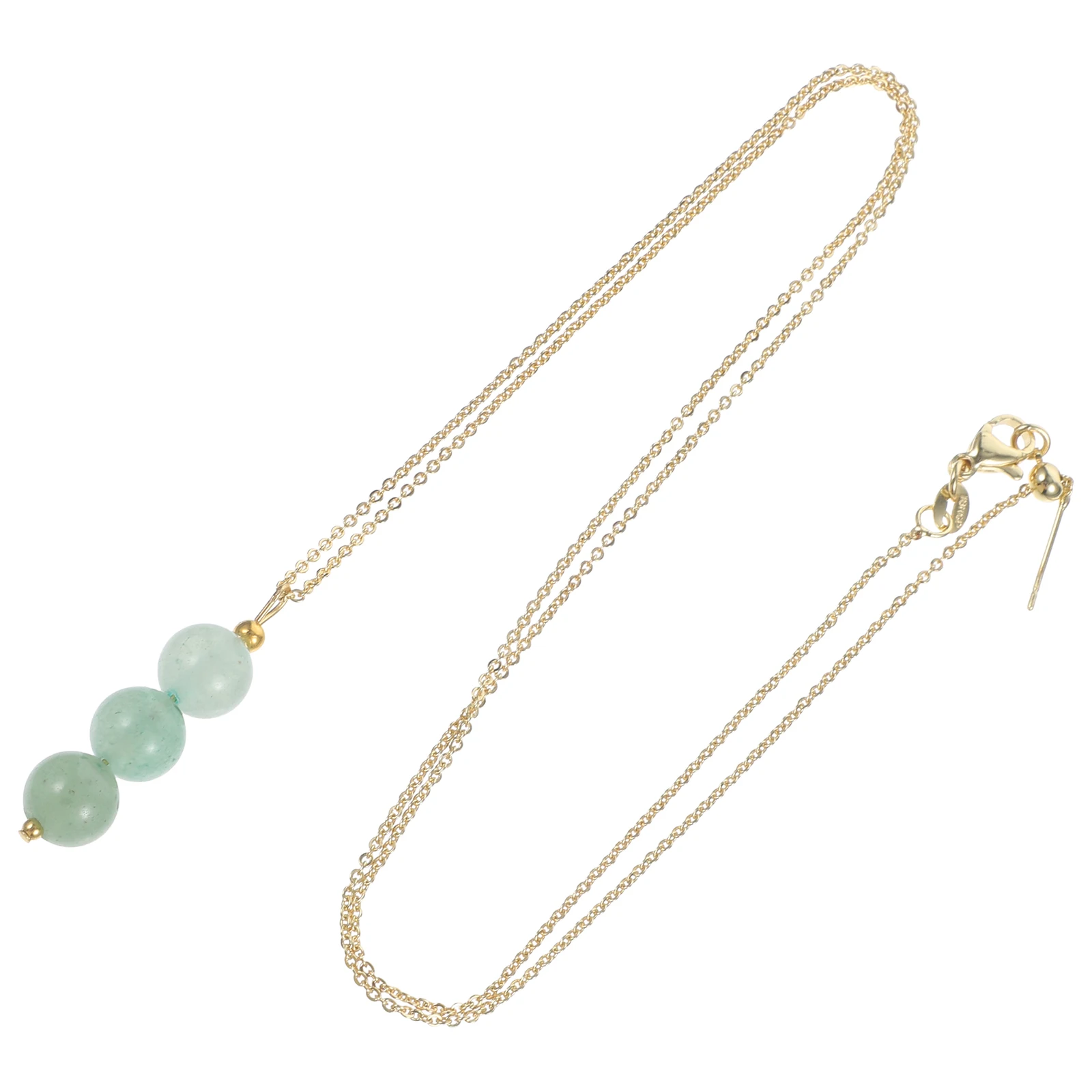 

Crystal Bead Necklace Women Girls Alloy Jewelry Charm Aesthetic Long Chain Safe Lightweight Crystal Necklace Gifts