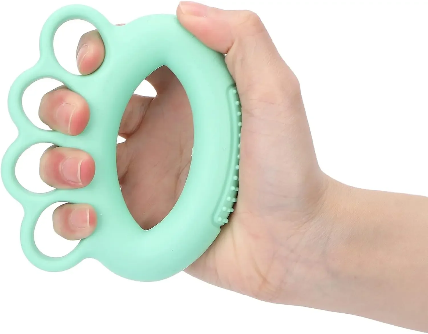 Four-Finger Fitness Ring Grip Circle, Finger Agility Trainer, Hand Grip Strengthening Tool, Hand Grip Trainer, Grip Exercise Ring For Hand Cramp Recovery, Professional Rehabilitation Training Silicone Dual-Strength Finger Separating Ring For Elderly