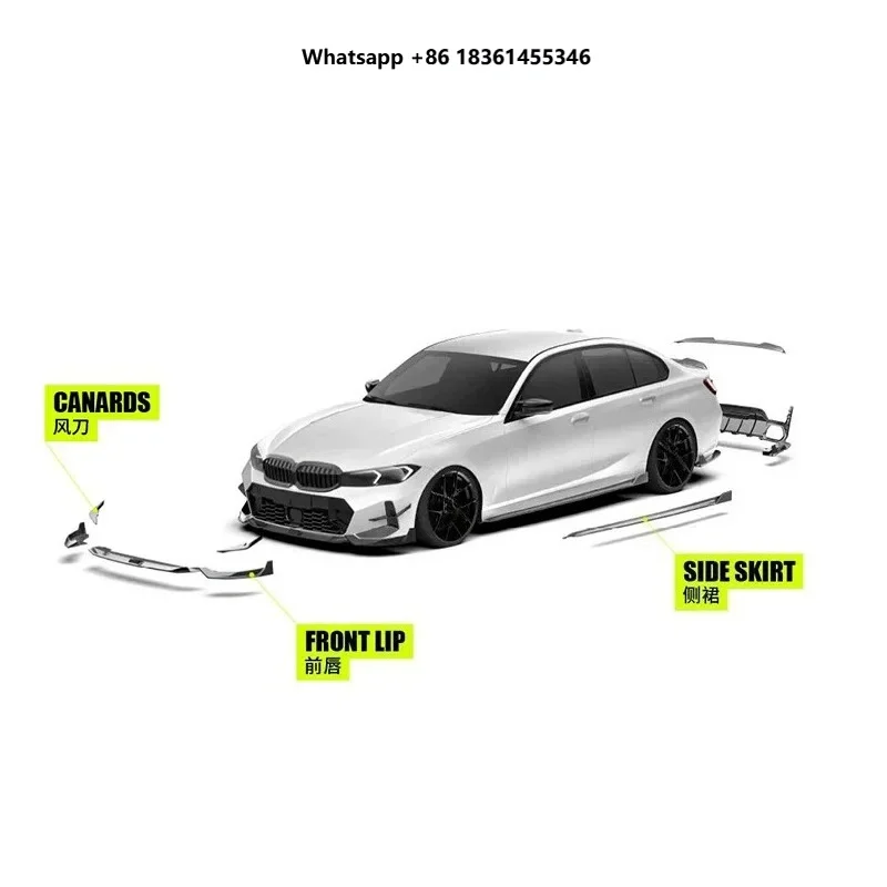 For 3 Series 320li 325li 330li 320i 325i High Quality Surround Body Kit Front Lip Rear Lip Side Skirt Tail Wing
