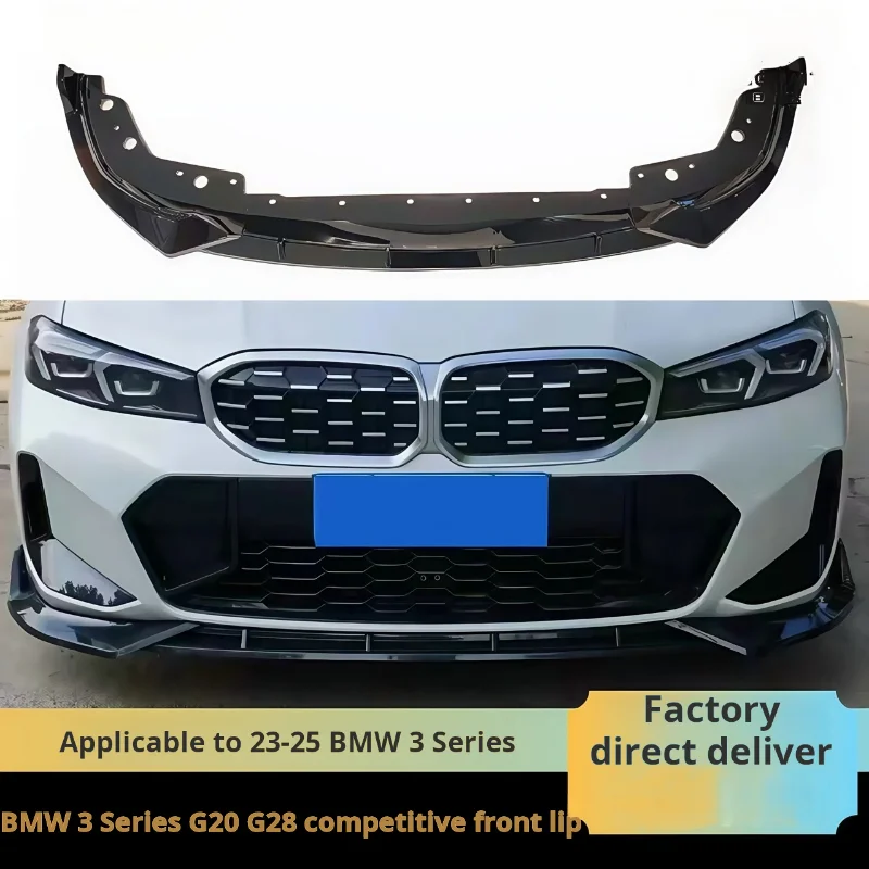 

Front Lip For 2023-2025 Bmw 3 Series Competition-style G20 G28 Later Modified Black Warrior Front Spoiler Carbon Fiber