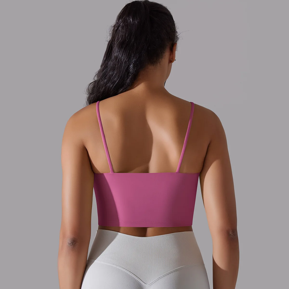 Lycra Yoga Sling Bra Fitness Vest Outside Wearing Crop Top Female Lingerie Gym Push-Up Sports Bra Women Underwear Bralette Mujer