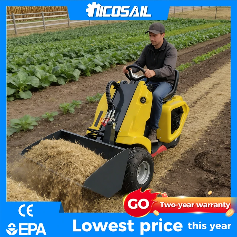

Nicosail Three-Wheeled Loader All-Terrain Mini Loader EPA /CE Certified for Narrow Site Light Work