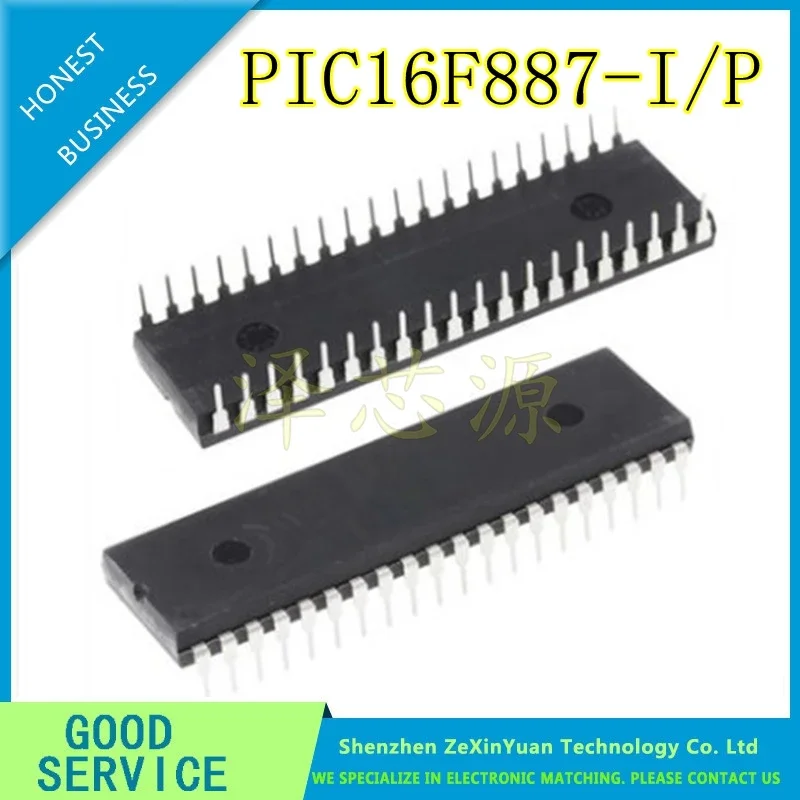 10 Stks/partij PIC16F887-I/P PIC16F887-I Pic16f887 16f887 Dip40 Microcontroller