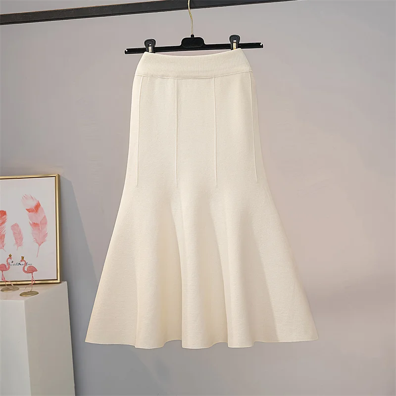 New  Autumn New Goddess High-Grade Temperament Slimming Slim fit Fishtail Sheath Skirt Women Funeral