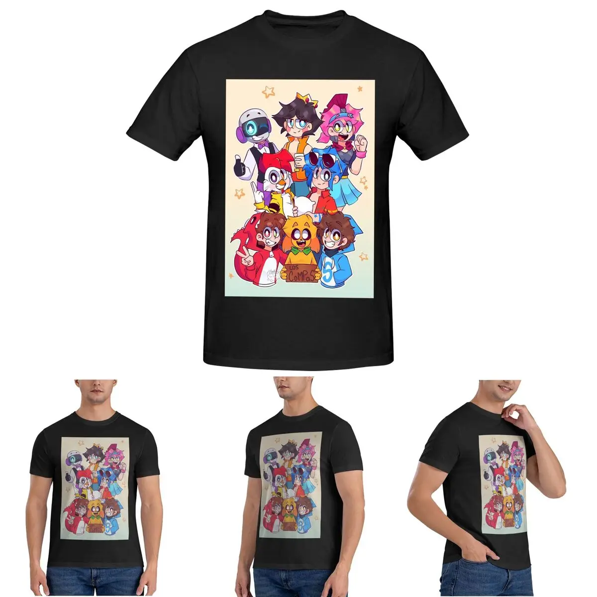 

Compas Family T-Shirt for Men Cotton Oversized T Shirts Men's Tees Short Round Neck Summer Clothes Tops S-6XL