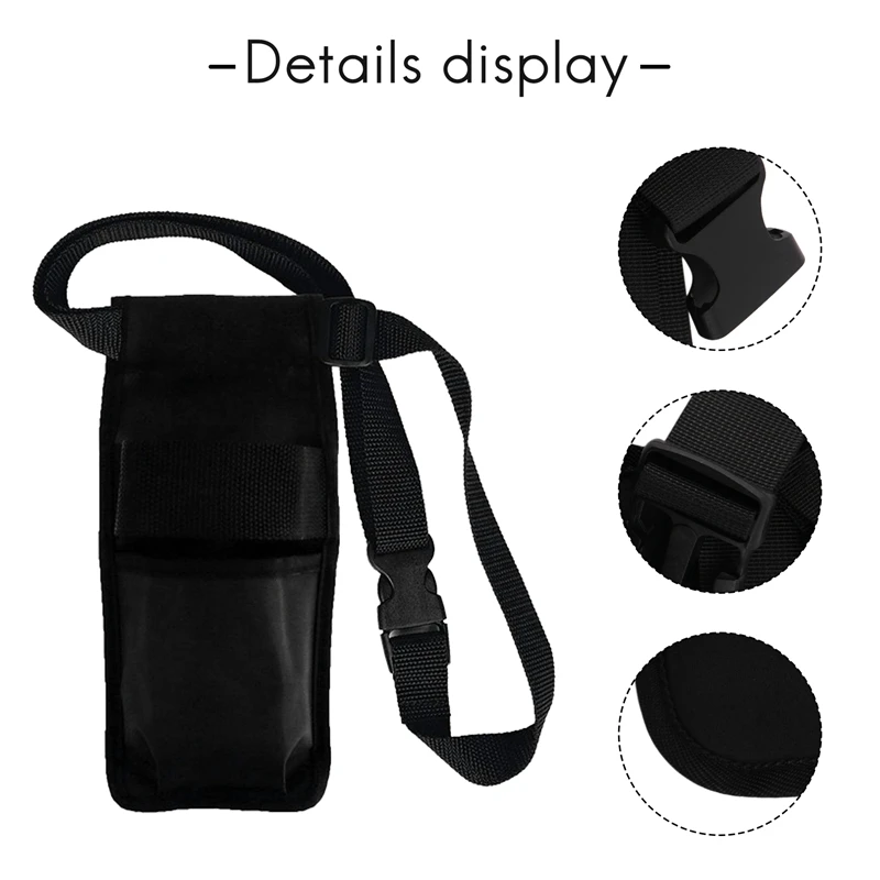 Holster Massage Bottle Oil Single Massage Oil Lotion Dispenser Adjustable Waist Belt Holder (Bottle Not Included)
