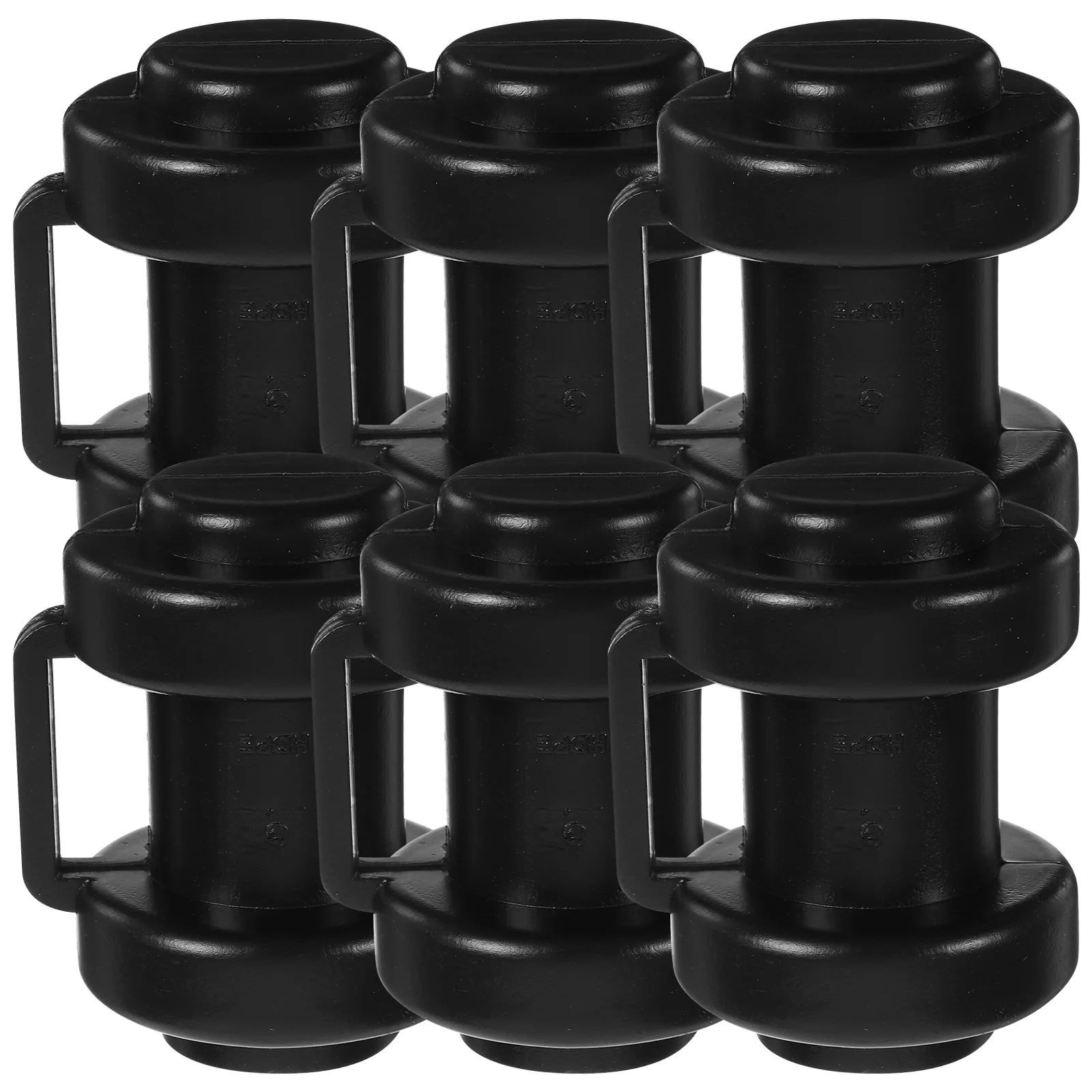 6 Pcs Outdoor Trampoline Protective Cover Child Caps for Poles Plastic Pp Indoor Supply