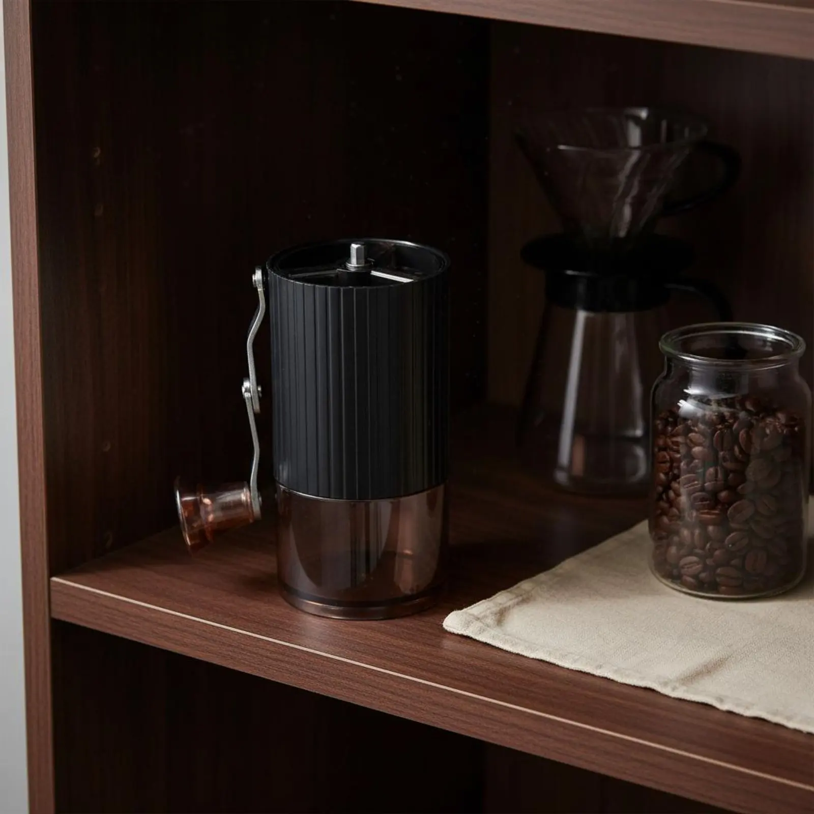 

Manual Coffee Grinder Uniform Texture Portable Coffee Grinder Kitchen Appliance Preserves Flavor Easy to Clean for Campers