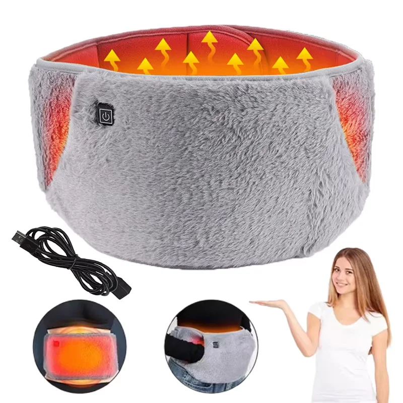 

Portable Electric Heating Belt USB Rechargeable For Women Men Abdominal Lumbar Warm Waist Warmer Uterus Comfort Period Cramps