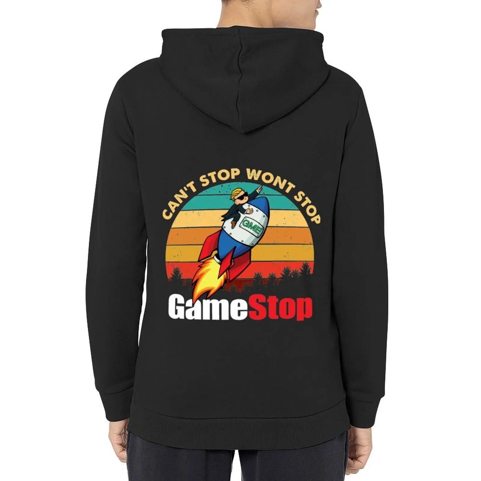 Gamestop هوديي الرجال ارتداء ملابس رجالية قميص العرق بلوزة هوديي ملابس الشارع #1