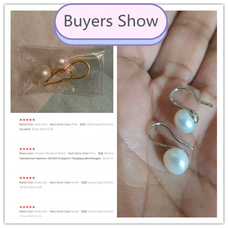 High Quality Pearl Earrings Pearl Jewelry Classic Earrings for Women Party Wedding Earrings 3 Colors