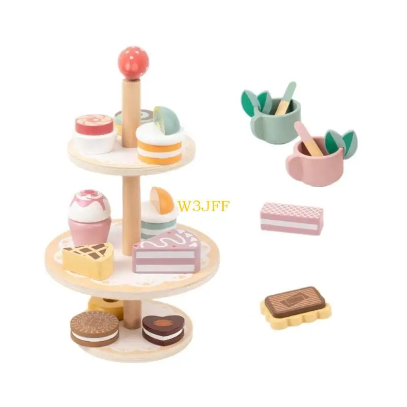 W3JF Kitchen Afternoon Tea Party doet alsof speel speelgoed rollenspel speelgoed voor kind educatief
