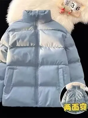 

Double-Sided Wear Thiened Cotton Jaet for Men Winter Warm Casual Sle Faionable Brand Men's Outerwear Jaet
