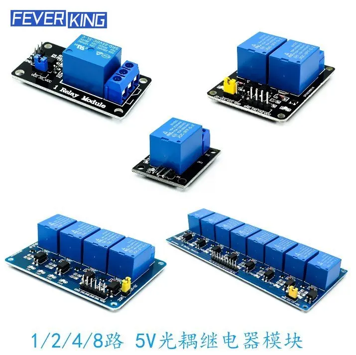 5V 1 2 4 8 channel relay module with optocoupler. Relay Output 1 2 4 8 way relay module for arduino In stock