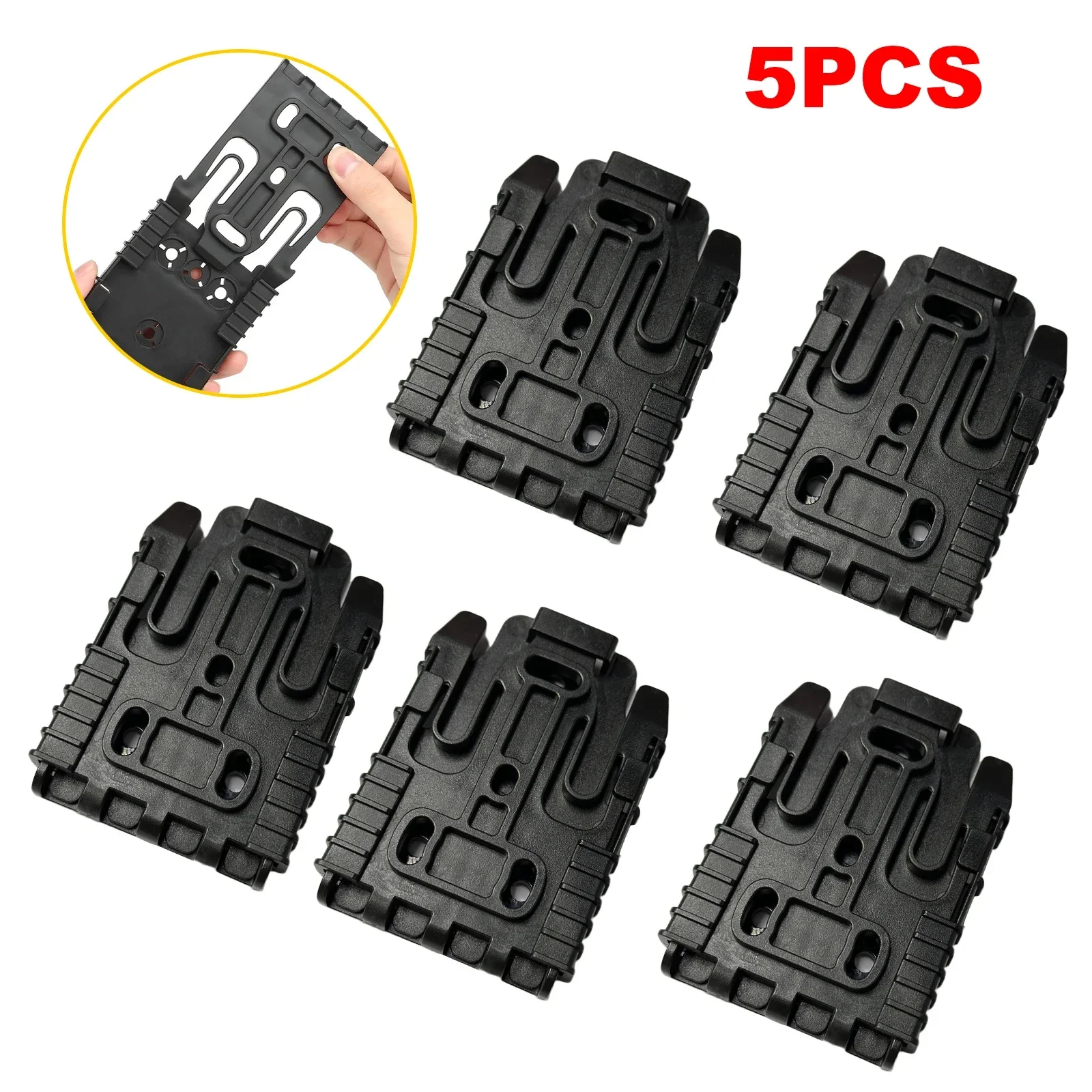 1/2/5 QLS Quick Locking System Kits for Glock 17 19 Beretta M92 Pistol Holster Case Adapter with QLS 19 22 Hunting Accessories