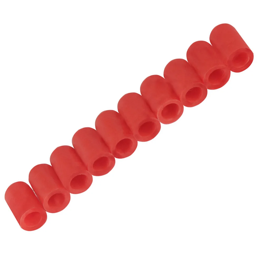 10 stuks siliconen drumstick tip beschermhoes voor stille praktijk drumstok mute tip beschermer drumstok beschermers cover