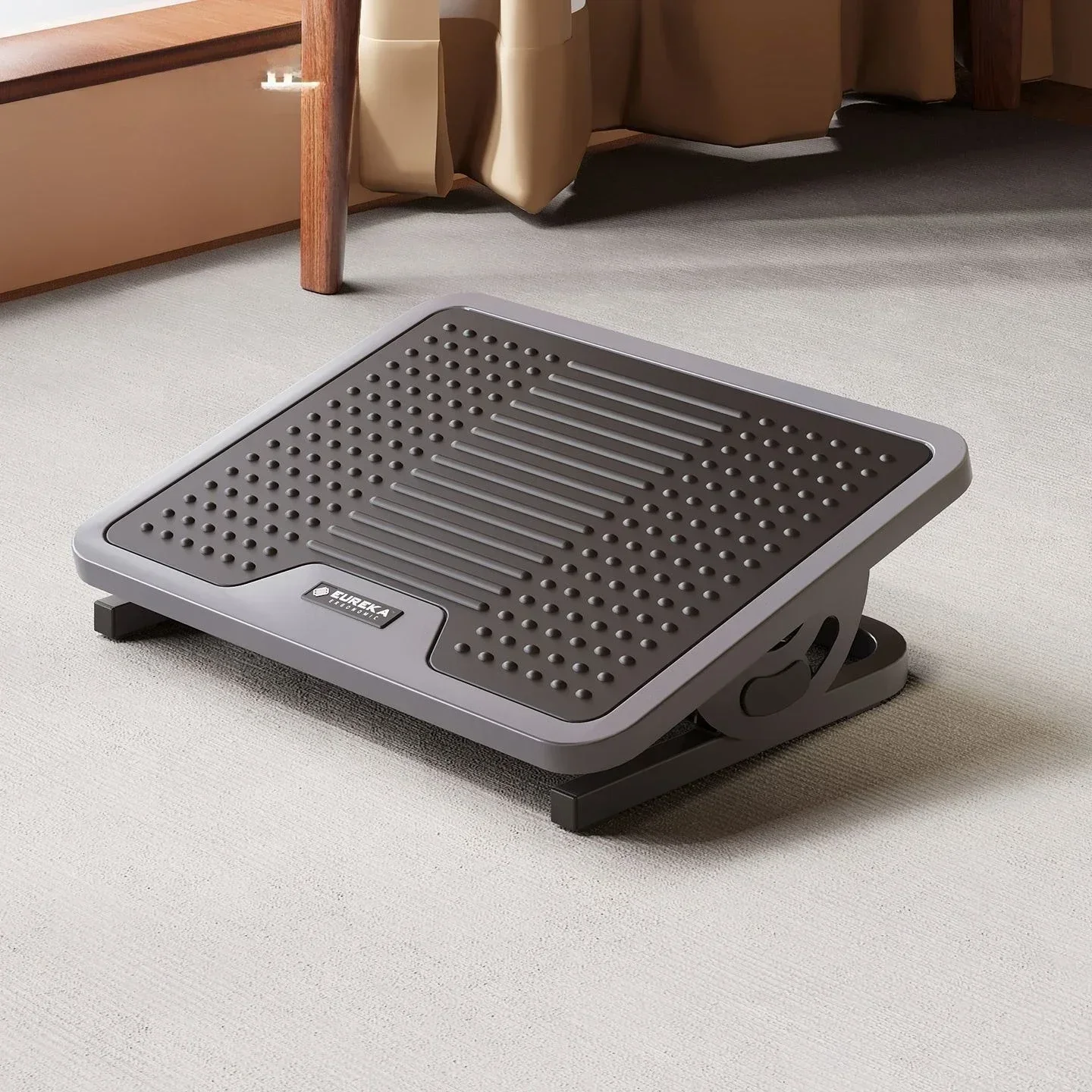 Heavy Duty Cold Rolled Steel Footrest for Office Desk Adjustable Tilt Foot Stool Ergonomic Home Furniture Leg Sup