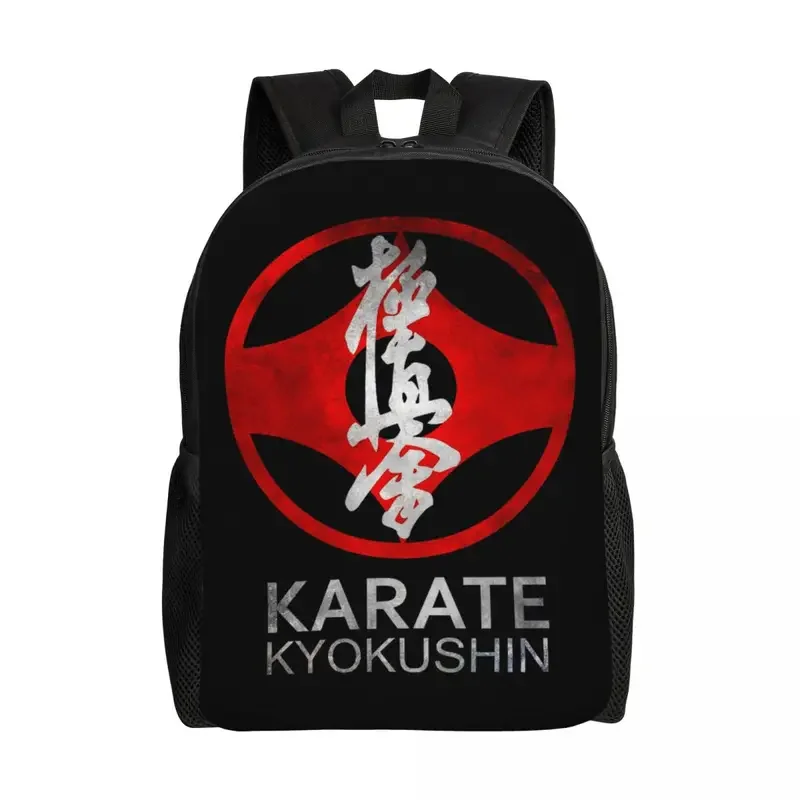 Karate Kyokushin Backpack for Men Women Waterproof School College Martial Arts Bag Printing Bookbag