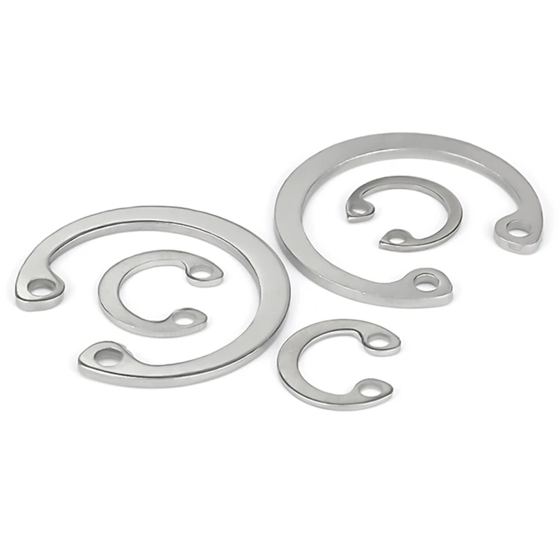 M8 M9 M10 M11 M12-M75 304 Stainless Steel C Type Internal Circlip Retaining Clip Snap Ring C Type Retaining Ring Clamp Spring