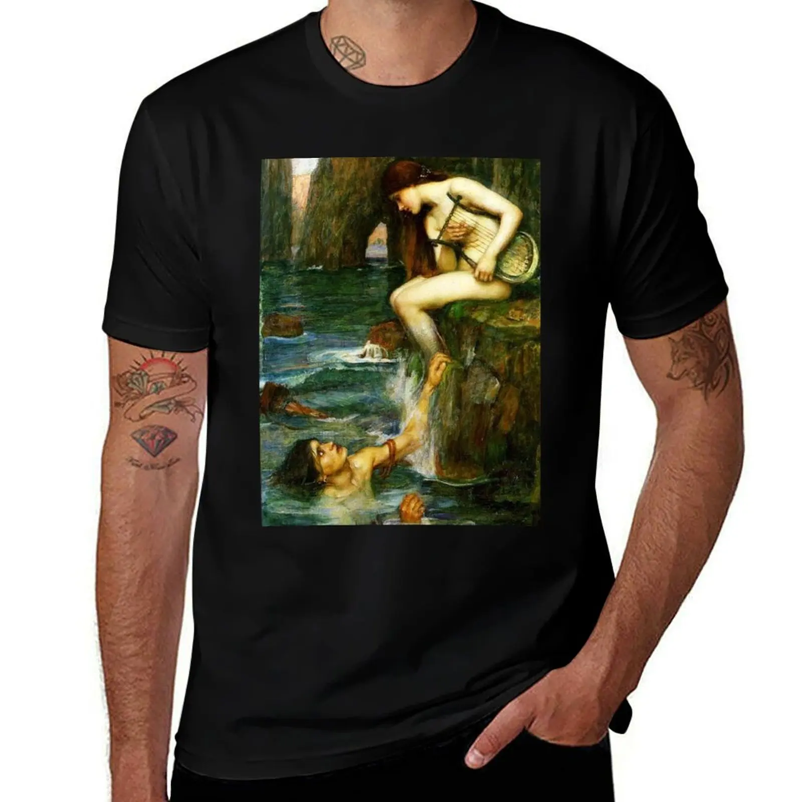 

The Siren - John William Waterhouse T-Shirt man graphic t shirt man t shirts for men casual T-shirt