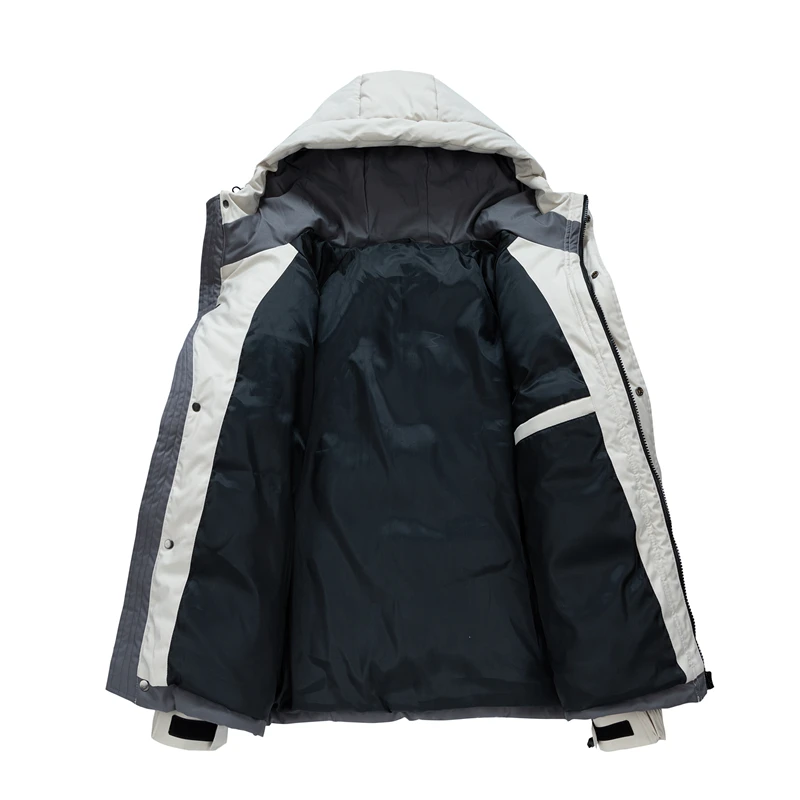 جديد الدفء مريح الرجال سترة في الهواء الطلق البساطة فضفاضة رشاقته الصلبة معطف الشتاء موضة مقنعين سترة غير رسمية متعددة الاستخدامات #5