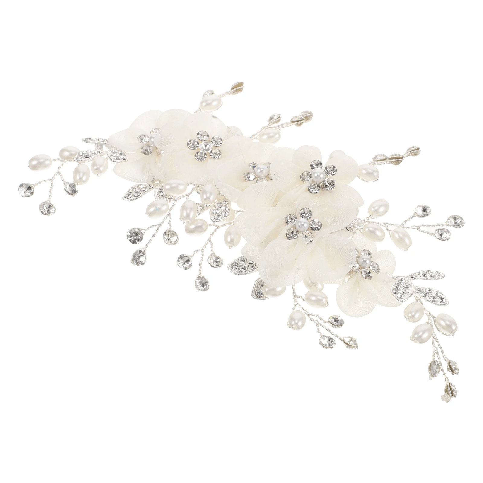 

Elegant Pearl Clips Rhinestone Wedding Hairpins Bride Bridesmaid Accessories Rhinestone Hairpins Beautiful Veil Decorations