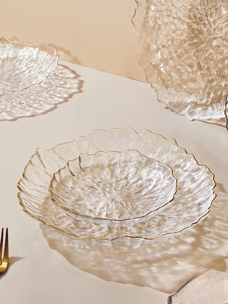 

Glass Fruit Tray Simple Sle for Living Room Coffee Table Snas Dried Fruits Emp PD Light Weight Fruit Plate