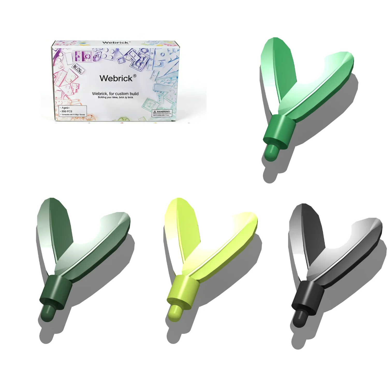 

Набор из 100 перьевых элементов 30126 с маленькими штифтами для фигурок, украшений для головных уборов и конструкторов, в коробке, 100% совместимые детали для игрушек