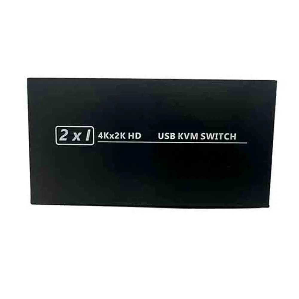 Divisor de interruptor KVM, compatible con HDMI, USB, 2 puertos, HDTV, USB para impresora HDCP adaptable, teclado y ratón de Monitor compartido, 4k x 2K