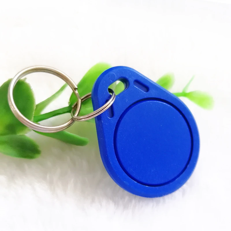 5pcs Blue ABS 13.56Mhz TK4100 RFID Security Smart Keyfob Support MF 1K Chip Key Tag Key Fob for access control  Read & Wroten