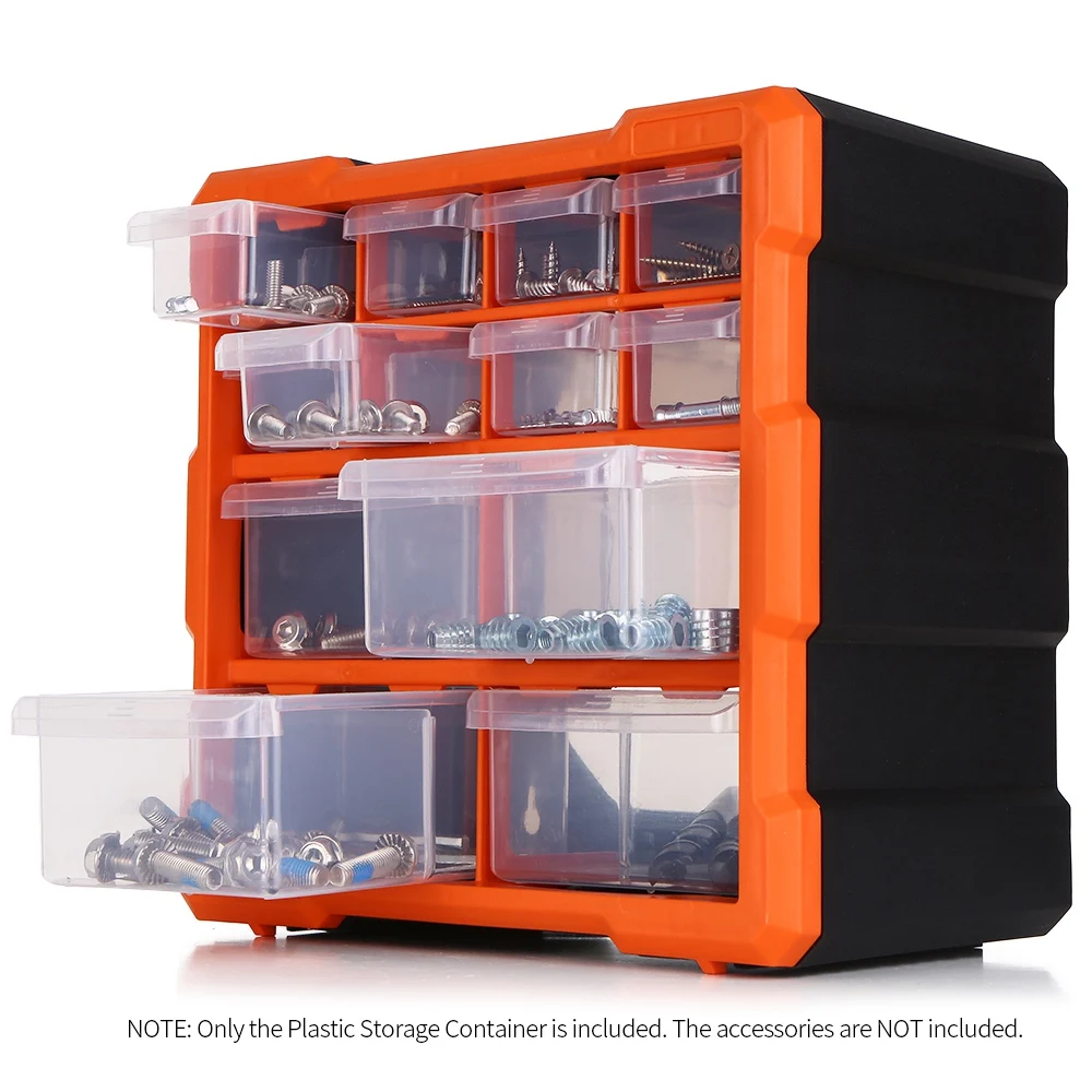 Drawer PP+PS Parts Storage Box Multiple Compartments Slot Hardware Box Organizer Craft Cabinet Tools Components Container