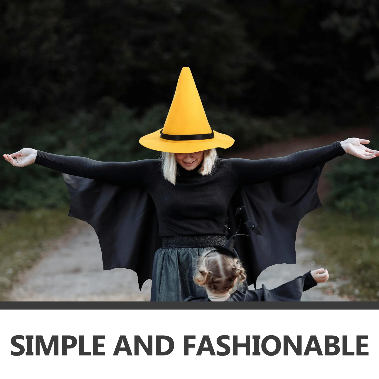 

Halloween Witch Hat Adult Costume Accessory Delicate Color Stand Out Festival Party Decor Reusable Halloween Supply