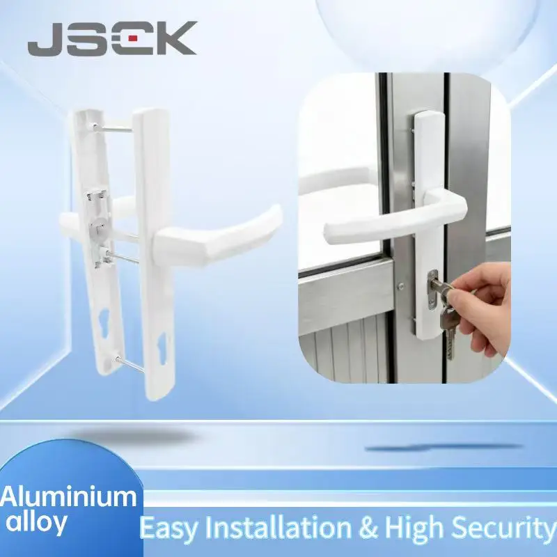 

Construction Hardware Aluminium Accessories Interior Door and Window Handles Free Powder Coating with Lock Zinc Alloy Modern