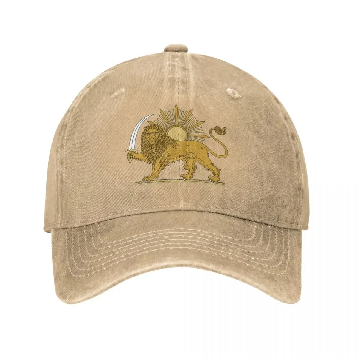 Persian Lion and Sun Pride Cowboy Hat Golf Hat Man Military Tactical Cap cute Hats For Men Women'S