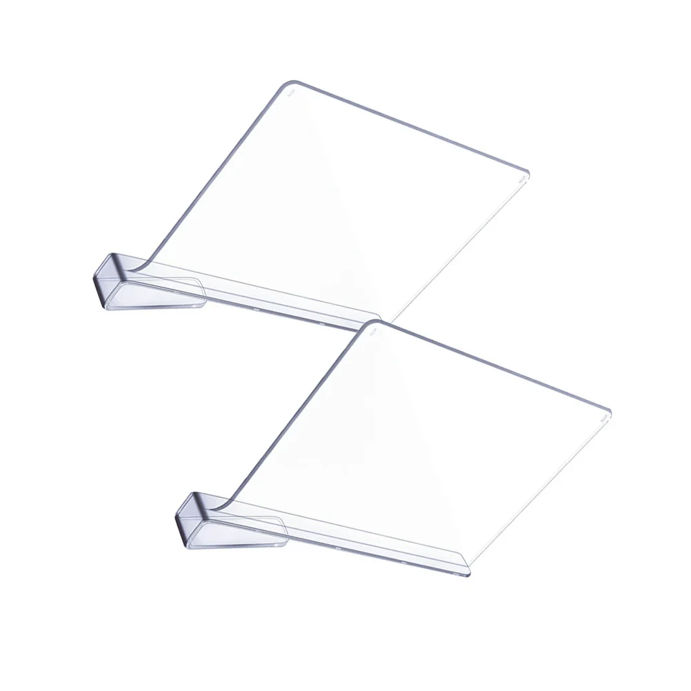 

2 Pcs Fruit Transparent Acrylic Partition Wardrobe Clear Closet Storage Shelves Separator
