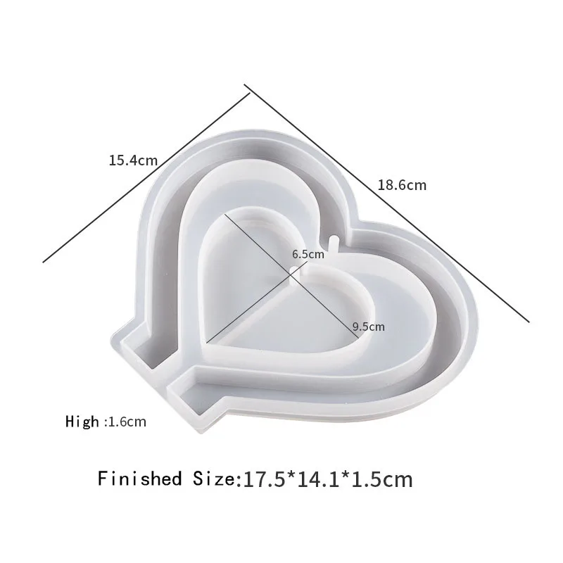 DIY Heart Love Photo Frame Epoxy Resin Mold Silicone Mould Jewelry Decoration Jewelry Tools