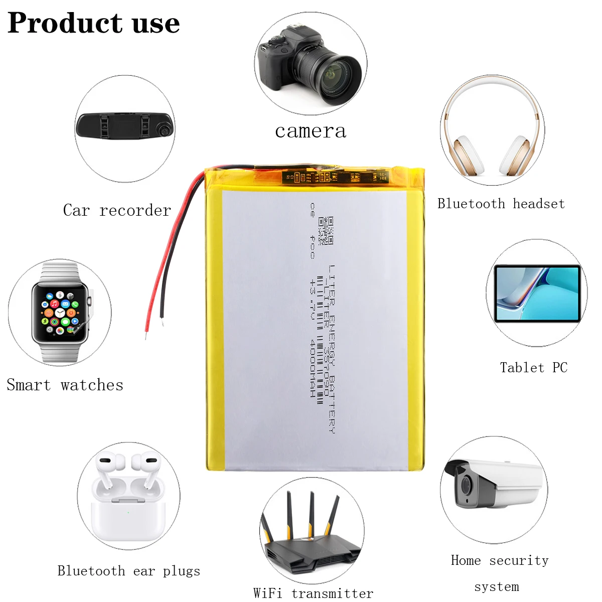 

357090 3.7V 4000mAh Lithium Tablet polymer battery with Protection Board For Tablet PC U25GT