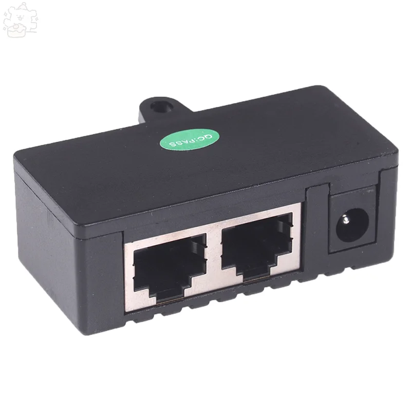 Divisor de injetor PoE para câmera IP CCTV, interface RJ45 compatível