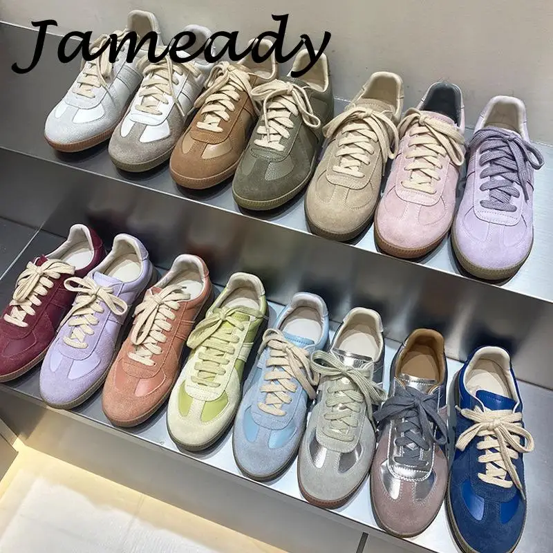 Fashion Mixed Color All Match Women Sneakers Chunky Flat Heel Luxury Dessigner Casual Trainers Female Runway Daily Sport Shoes