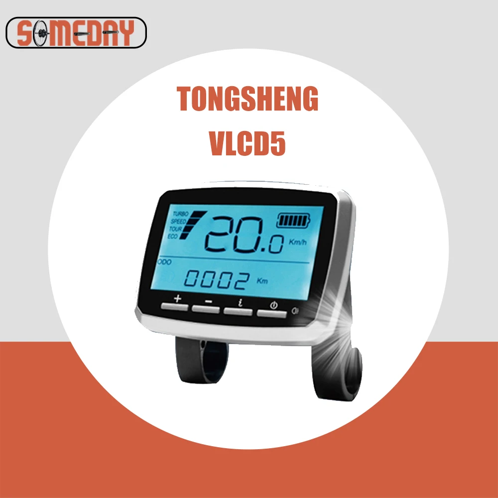 SOMEDAY Electric Bicycle TSDZ2 VLCD5 Display With USB Plug 6pin/8pin For TONGSHENG Mid Drive Motor Kit  Accessories