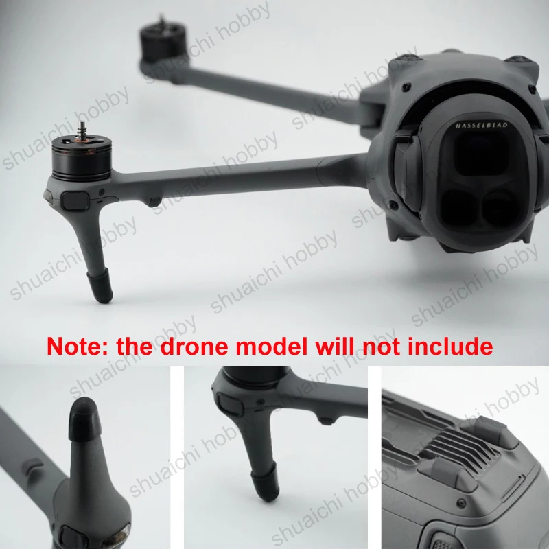 1 conjunto de almofada de pé antidesgaste para drone rc, trem de pouso aumentado, acessórios de proteção para terreno áspero ao ar livre para dji mavic 4 pro