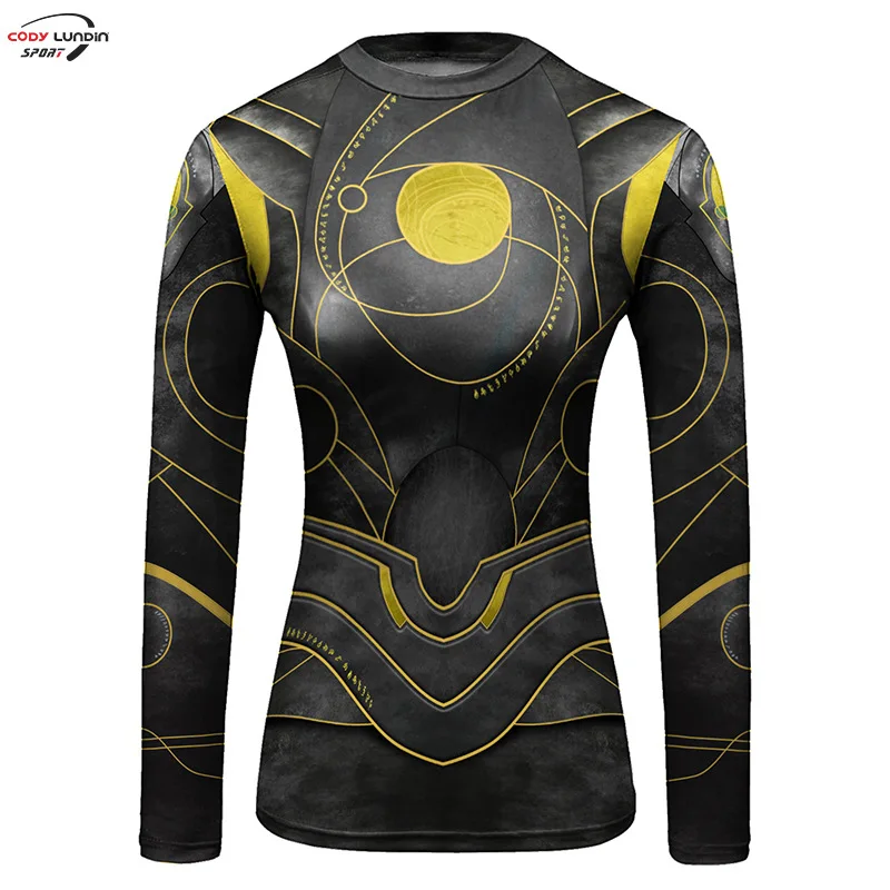 Rashguard dla kobiet MMA kompresja T koszula z długim rękawem 3D sport boks Jiu jitsu koszulki Bjj wysypka straż Kickboxing odzież sportowa