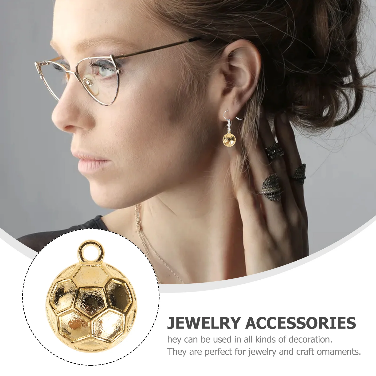 100 pezzi fai da te kit di accessori pendenti in lega per gioielli vestiti borse decorazione fornitura artigianale fatta a mano regalo ideale per l'artigianato